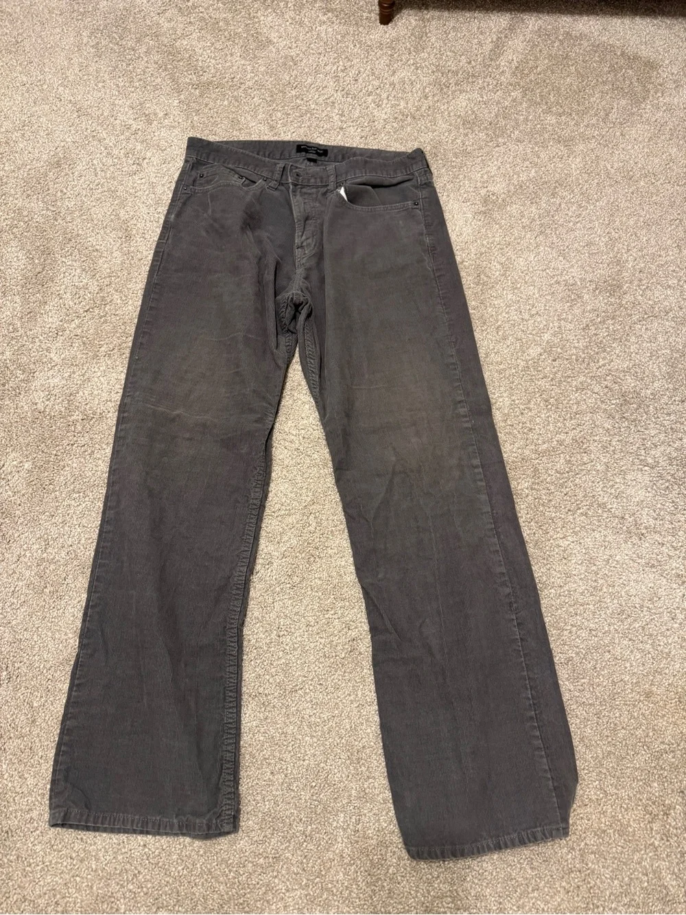 Banana Republic Gray Straight Corduroy Pants